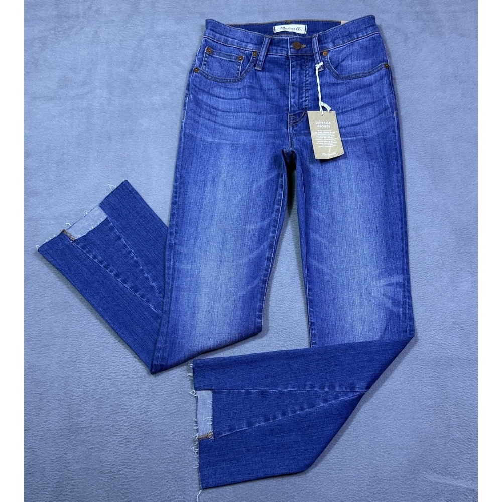 Madewell Jeans Womens 25x28 Cali Demi Bootcut Highrise Frayed USA NEW $98